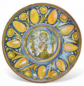 Gubbio majolica copper-lustre crespins ca. 1530-50