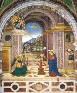 Pinturicchio's Annunciation in the Collegiata di Santa Maria Maggiore, Spello