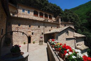 Eremo delle Carceri in the mountains above Assisi, Umbria